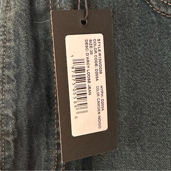 R13 D’arcy Loose Wide Leg Sz 28 Camden Indigo NWT - Picture 9 of 12